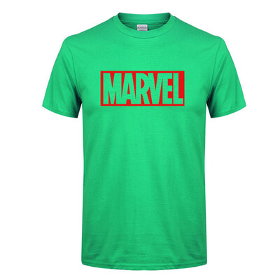 

2018 new summer mens cotton MARVEL short-sleeved t-shirt mens trend casual loose sports mens clothing