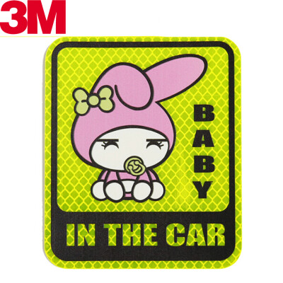 

3M Safety warning sticker 10112cm Fluorescent green