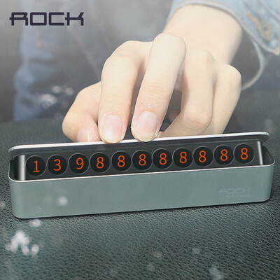 

Rock Temporary Parking Number Plate Notification Holder Stand Panel Universal For Car Move Call Car Parking Phone Number Board