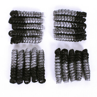 

20 Inches Medium Crochet Hair Spiral Curly Crochet Braiding Short Curlkalon Tapered Cut Ombre Bouncy Curl Twist Hair(saniya)