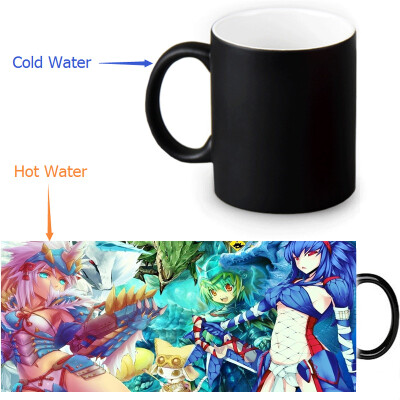 

Monster Hunter Manga 350ml12oz Heat Reveal Mug Color Change Coffee Cup Sensitive Morphing Mugs Magic Mug Milk Tea Cups