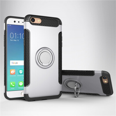 

OPPO F3 Armor Car Magnetic Suction Ring Bracket Silicon TPU Hard PC Phone Case