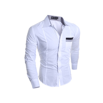 

Zogaa New Men' Shirt Simple Fashion Grid