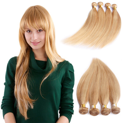 

Nami Hair Piano Color 4 Bundles 27613 Blonde Brazilian Human Straight Hair Extensions 14"-26" Hair Weave Free Shipping