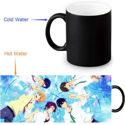 

Iwatobi Swim Club 350ml12oz Heat Reveal Mug Color Change Coffee Cup Sensitive Morphing Mugs Magic Mug Milk Tea Cups