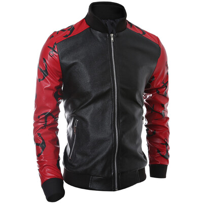 

Zogaa New European Men's Jacket Patchwork Hit Color