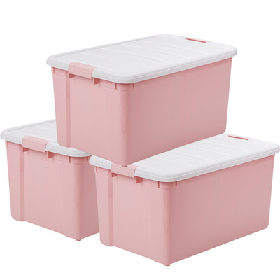 

Alice IRIS storage box storage box storage box CSB60L white powder 3 Pack