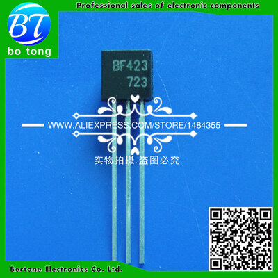 

50Pcs/Lot Triode BF423 F423 TO-92 250V/0.1A NPN transistor
