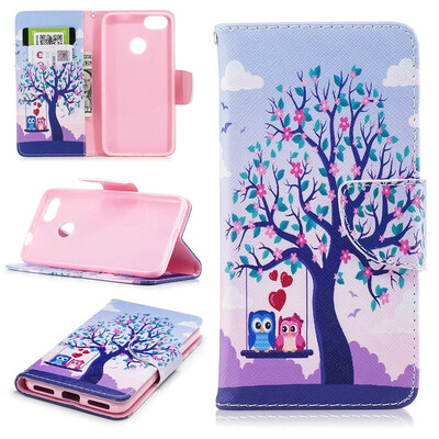 

BEFOSPEY Painting PU LeatherSoft TPU Card Slot Stand Wallet Case For Huawei P9 lite mini50" Y6 Pro2017