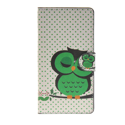 

MOONCASE Owl Pattern Leather Side Flip Wallet Card Slot Stand Pouch Case Cover for Sony Xperia Z4