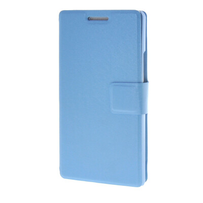 

MOONCASE Silk Texture Holster Flip Card Slot Bracket Back Case Cover for Huawei Ascend P6