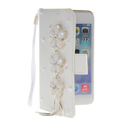 

MOONCASE Luxury Crystal Rhinestone Leather Side Flip Stand Shell Back ЧЕХОЛ ДЛЯ Apple iPhone 6 ( 4.7 inch )