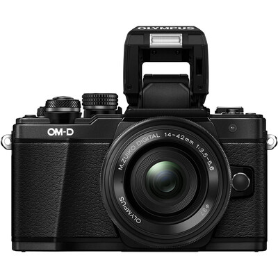 

Olympus OLYMPUS E-M10 MarkII-1442-EZ micro single electric variable power kit five-axis anti-shake built-in WiFi electronic shutter high-speed video black