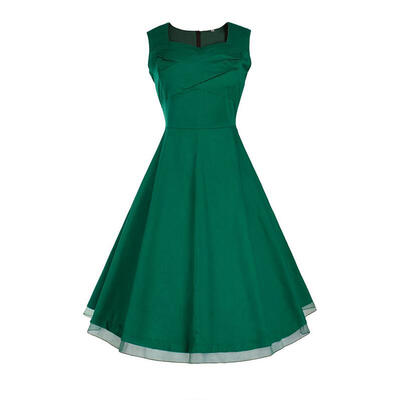 

Buenos Ninos Women's 1950s V Neck Vintage Cut Out Retro Party Cocktail Dresses