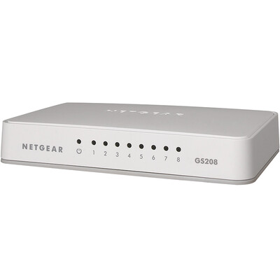 

NETGEAR GS208 8-портовый коммутатор Ethernet 1000M