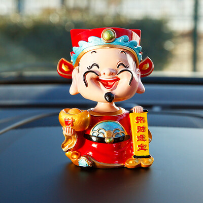 

Biaz Auto Decoration Pendant Cartoon Creative Shaking Head Small Fortune Decoration BCS01 Auto Accessories Interior Decoration New Year Yingcai God Doll Yingxia