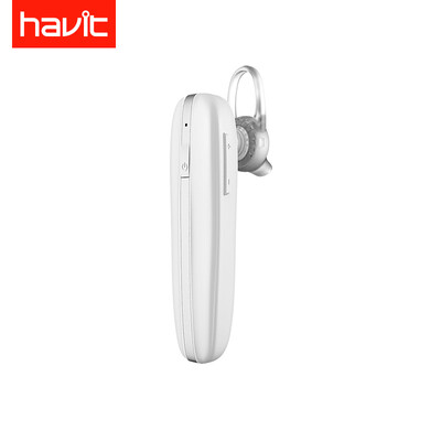 

Havit Bluetooth Headset Upgrade Level 7 Waterproof Dual Noise Reduction HD Call with Pair Headset Wireless Bluetooth Sports Business Ухо держатель для наушников Pearl White