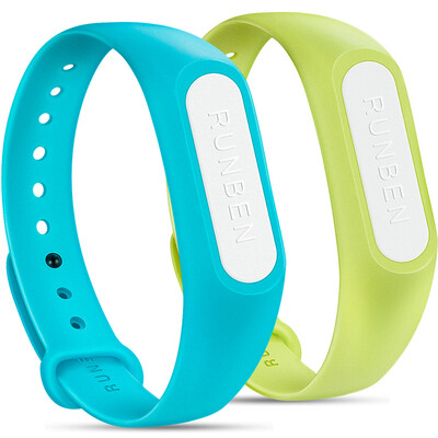 

Runben RUNBEN plant essential oil silicone mosquito repellent bracelet adult 2 adult baby children button mosquito buckle w