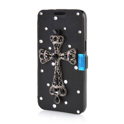 

MOONCASE Luxury Flower Crystal Leather Side Flip Wallet Pouch ЧЕХОЛ ДЛЯ Samsung Galaxy Express 2 G3815