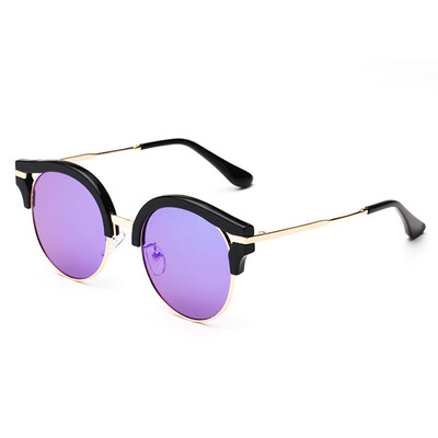 

FEIDU 2015 Fashion Round Sunglasses Women Eyewear Brand Designer glasses Multi color Points Sun Glasses Shades