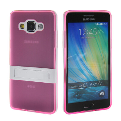 

MOONCASE Soft Flexible Silicone Gel TPU Skin Stand Shell Back Case Cover for Samsung Galaxy A5 Hot pink