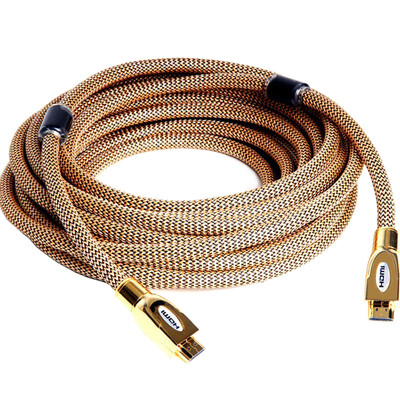 

Shanze (SAMZHE) SM-5515 luxury gold-plated HDMI2.0 version of the digital high-definition line 2K * 4K laptop TV projector display cable 1.5 meters