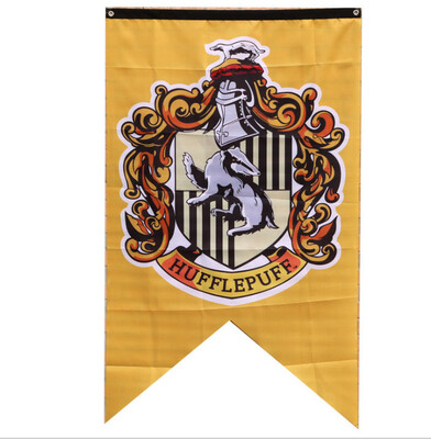 

4930inch Flag Banners Gryffindor Slytherin Hufflerpuff Ravenclaw Boys Girls Kids Decor Harry Potter Christmas Party Supplies