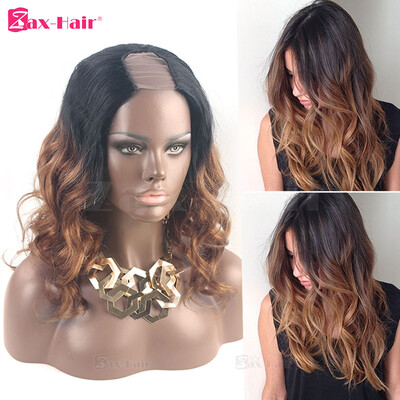 

U Part Human Hair Wigs Body Wave Two Tone 7A Grade U Part Wig Human Hair For Black Women 130 Density 1b30 Color