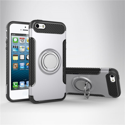 

Apple Iphone 55S5SE Armor Car Magnetic Suction Ring Bracket Silicon TPU Hard PC Phone Case