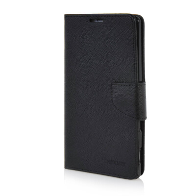 

MOONCASE Cross pattern Leather Wallet Flip Card Slot Pouch Stand Shell Back Case Cover for Sony Xperia T3 Black