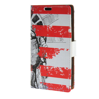 

mooncase дело для Huawei честь 4а (5,0 ") кожа Flip бумажник стиль и kickstand случае распространяется [милые схеме] дизайн / а10