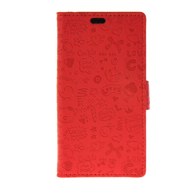 

MOONCASE Cute Little Witch Leather Side Flip Wallet Card Holder Stand Pouch ЧЕХОЛ ДЛЯ Sony Xperia Z4 Red