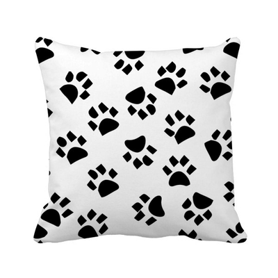 

Cat Footprint Animal Art Grain Pattern Square Throw Pillow Insert Cushion Cover Home Sofa Decor Gift
