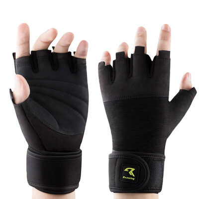 

Romaing Weight Lifting Gloves with 14 Wrist Wraps Support Pro Padded Gym Gloves for Powerlifting Cross Training Workout