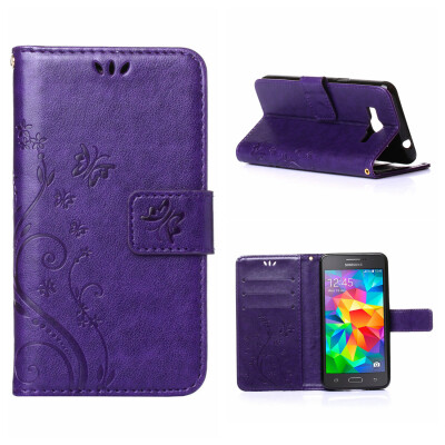 

MOONCASE Flower Pattern Premium Soft PU Leather Case Cover For Samsung Galaxy Grand Prime G530