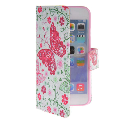 

MOONCASE Pattern Style Leather Side Flip Wallet Card Slot Pouch Stand Shell Back Case Cover For Apple iPhone 6 Plus