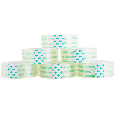 

Deli 30065 high penetration of students stationery tape 18mm 30y 274 meters 8 volumes tube
