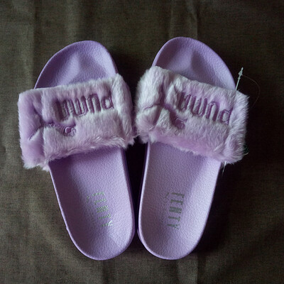 

Тапочки Hummer FENTYPUMY PUMA LEADCAT Rihanna Тапочки II Пляжные тапочки Черный Белый 36-44
