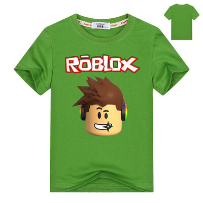 

2018 Летние мальчики с короткими рукавами Футболка для девочек Roblox 100% Хлопчатобумажный костюм Infantis Menino Roupas Kids Car
