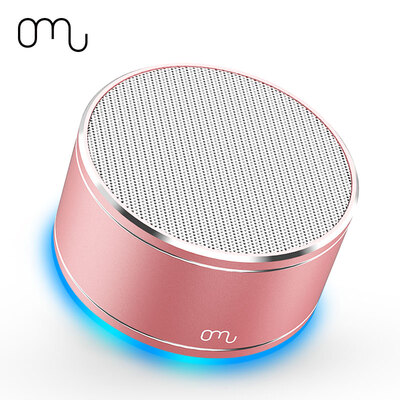 

Omu X1 Bluetooth Speaker Portable Cell Phone Wireless Outdoor Mini Speaker Car Charging Player Rose Gold