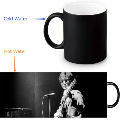 

John Winston Lennon Morphing Mug Color Change Tea Cup Magic Milk Coffee Mug