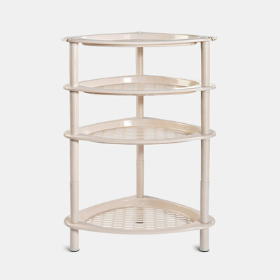 

FOOJO bathroom shelf bathroom floor tripod 4 layer storage shelf corner frame