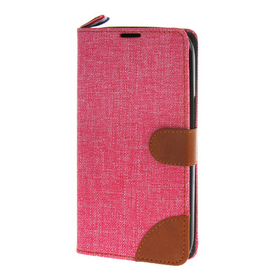 

MOONCASE Alcatel One Touch POP C9 , Leather Flip Card Holder Pouch Stand Back ЧЕХОЛ ДЛЯ Alcatel One Touch POP C9 Hot pink
