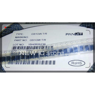 

50pcslot Free shipping Binful rectifier diode GS1GW GS1G S1G SMA DO-214AC 100 New original