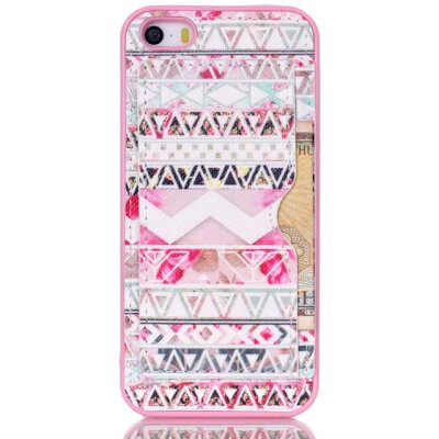 

MITI Wholesale Price Colorful Painting PU Leather Cover For Apple iPhone 5 iPhone 5S Case for Phone5S Card Stand Phone Shell