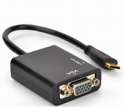 

Huayuan Mini HDMI to VGA Audio Converter With Chipset Up to 1080p Supported