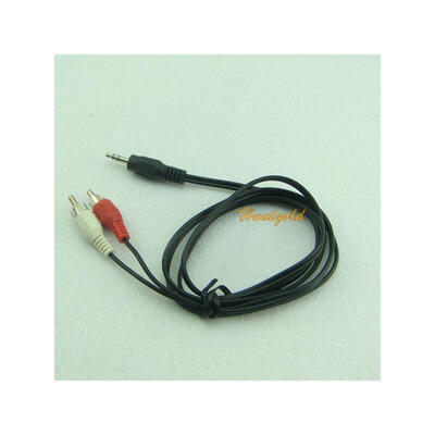 

Compatible AUX 35mm Stereo Plug 2RCA MM AV Connecter Audio Extension Cable for Ipod Mp3
