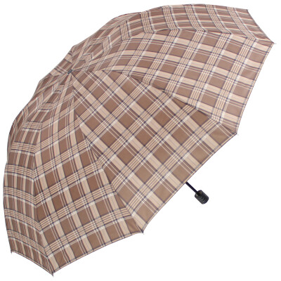 

Paradise umbrella to strengthen the high-density water-repellent hidden sneak three-fold business double umbrella coffee 33213E