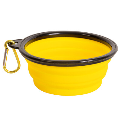 

Pet Pier Pet Folding Bowl Cat Bowl Dog Bowl Pet Bowl Cat Basin Dog Basin Pet Bowl Feeding Bowl Cat Food Pot Cat Food Pot Dog Supplies Medium - Yellow