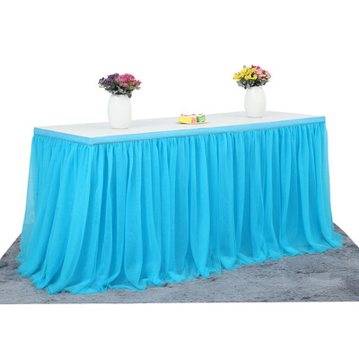 

Tutu Tulle Table Skirt Cloth for Party Wedding Home Decoration